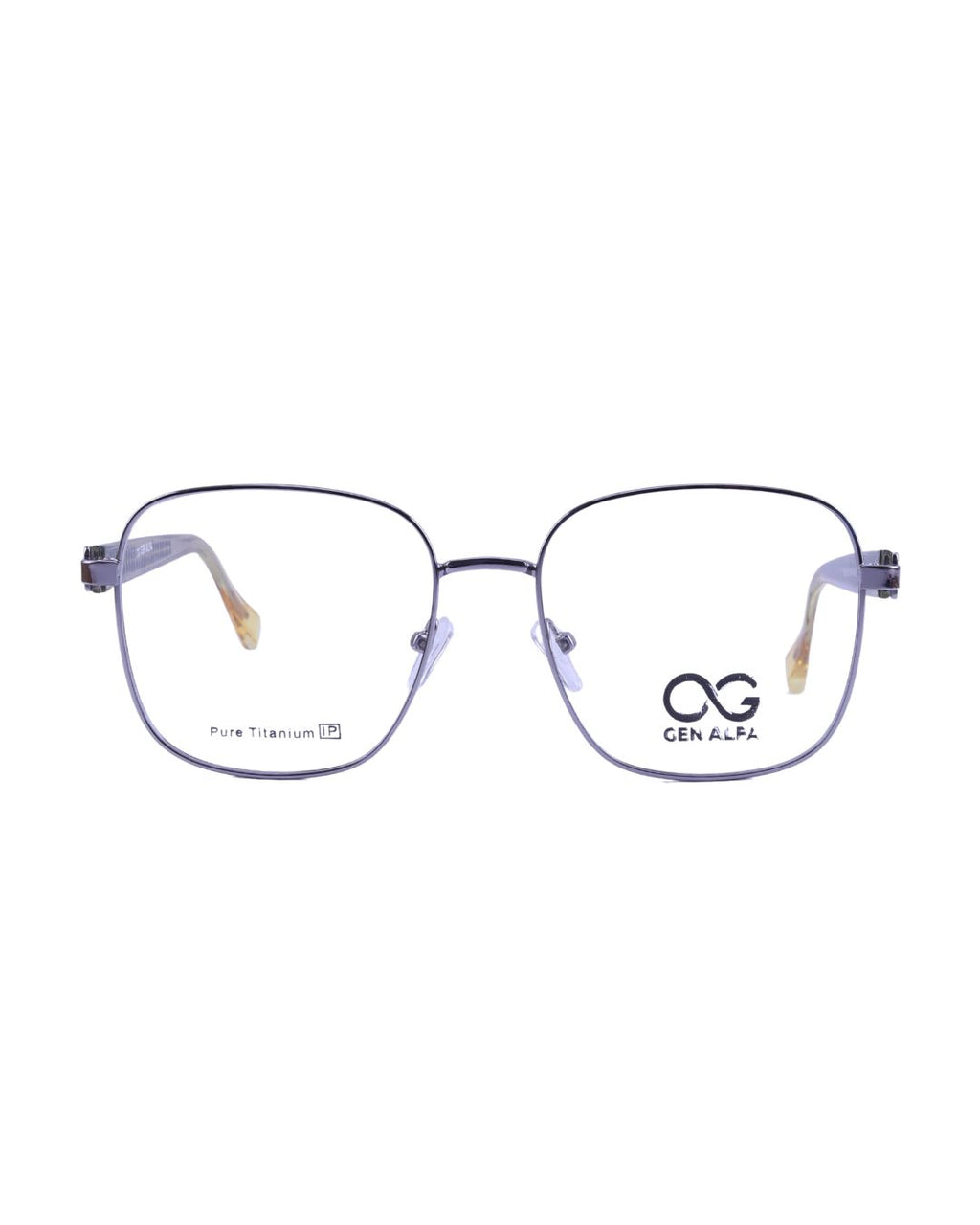 GEN ALFA AeroGrid Silver Unisex Eyeglass Frame