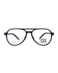 GEN ALFA Aero Black Unisex Eyeglass Frame – Lightweight Aviator Style