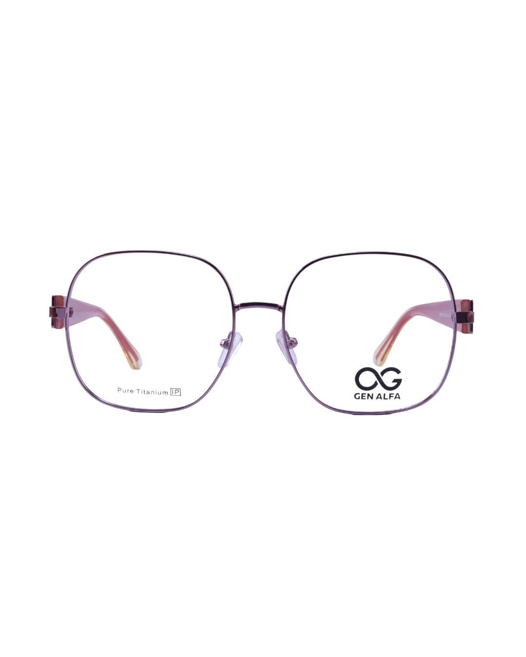 GEN ALFA VertexLite Square Titanium Unisex Eyeglass Frame