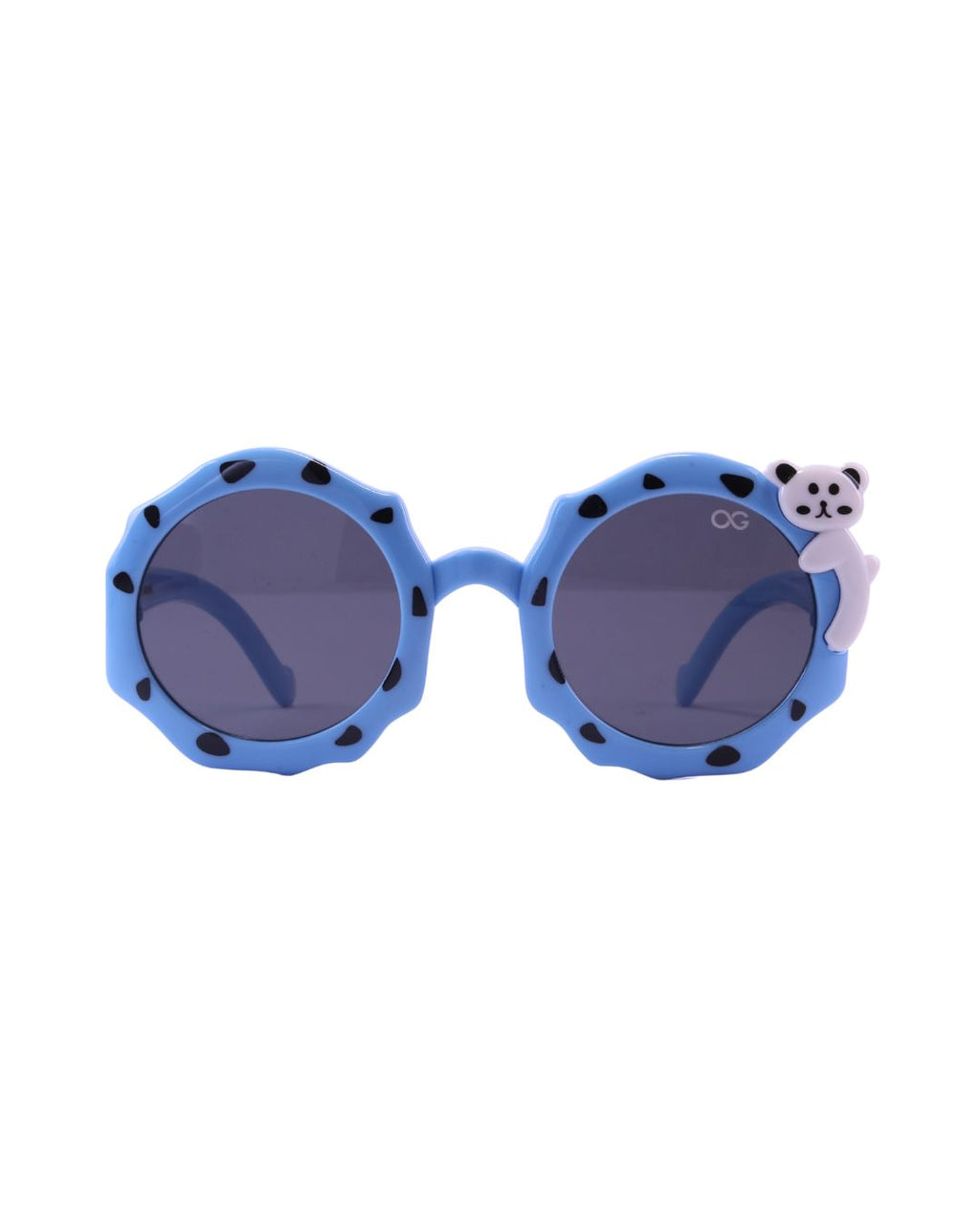 GEN ALFA Kids Sunglasses – Cute Bear Edition | UV400 Protection | Round Frame | Blue