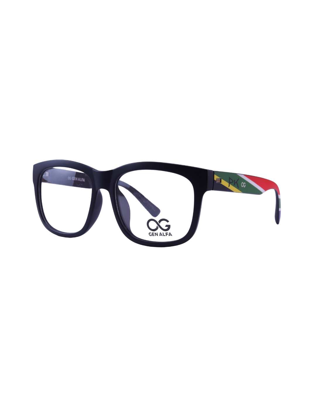 GEN ALFA Spectrum Edge Unisex Black Full-Rim Eyeglass Frame