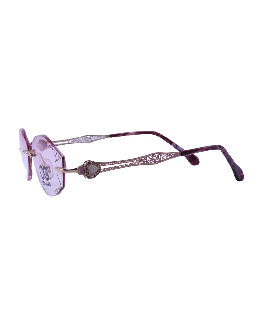 GEN ALFA Royale HeartCut Rimless Women’s Eyeglass Frame