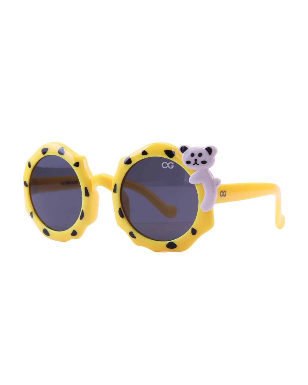 GEN ALFA Kids Sunglasses – Cute Bear Edition | UV400 Protection | Round Frame | Blue