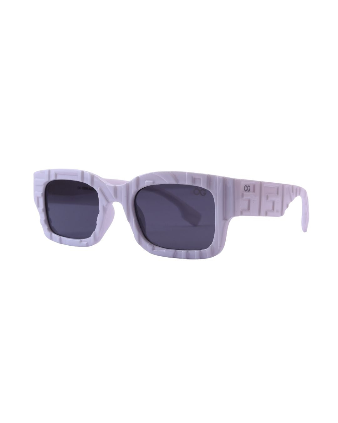 GEN ALFA FrostMaze Textured Sunglasses – UV400 Protection | Black