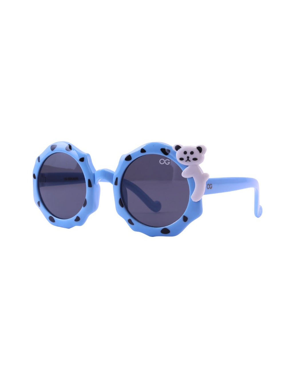 GEN ALFA Kids Sunglasses – Cute Bear Edition | UV400 Protection | Round Frame | Blue