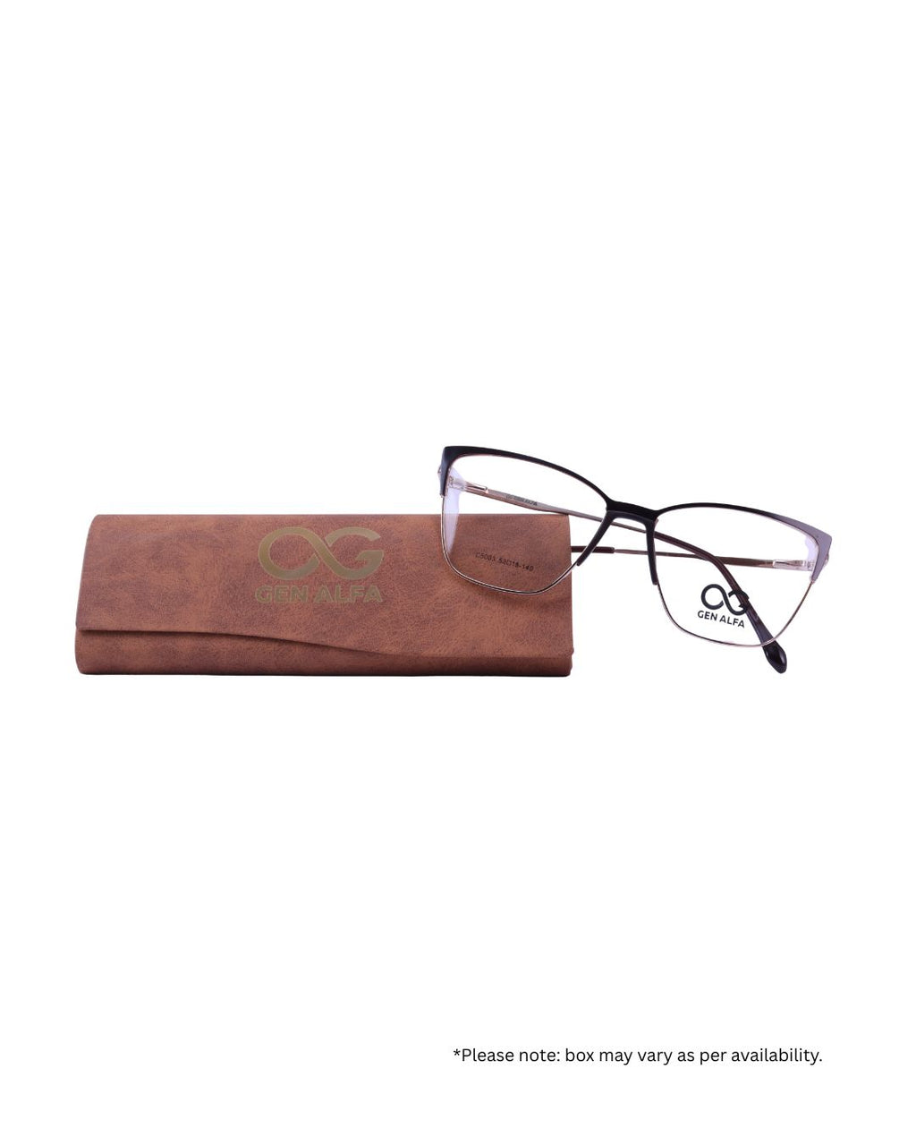 GEN ALFA Monarch Black-Gold Men’s Square Eyeglass Frame