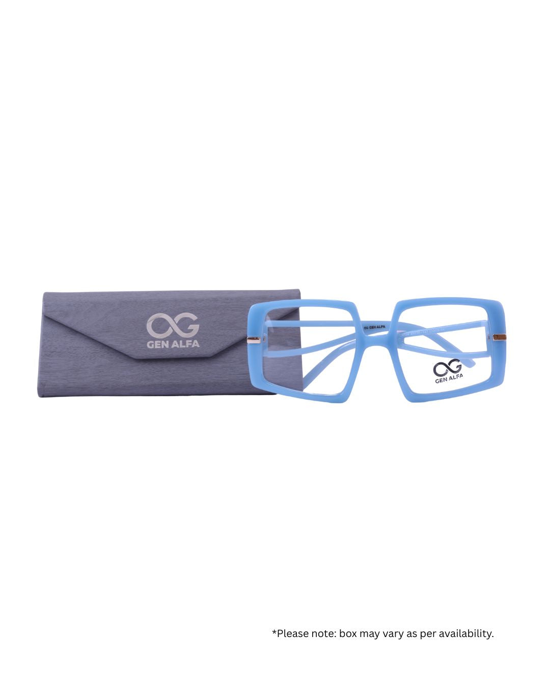 GEN ALFA Sky Luxe Blue Oversized Women’s Eyeglass Frame