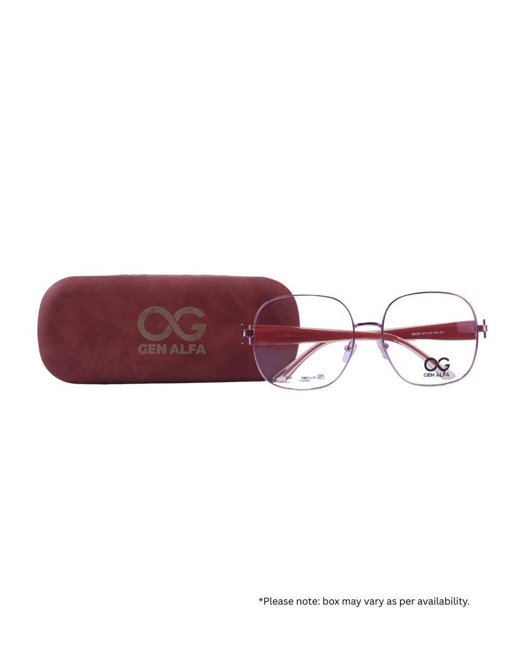 GEN ALFA VertexLite Square Titanium Unisex Eyeglass Frame