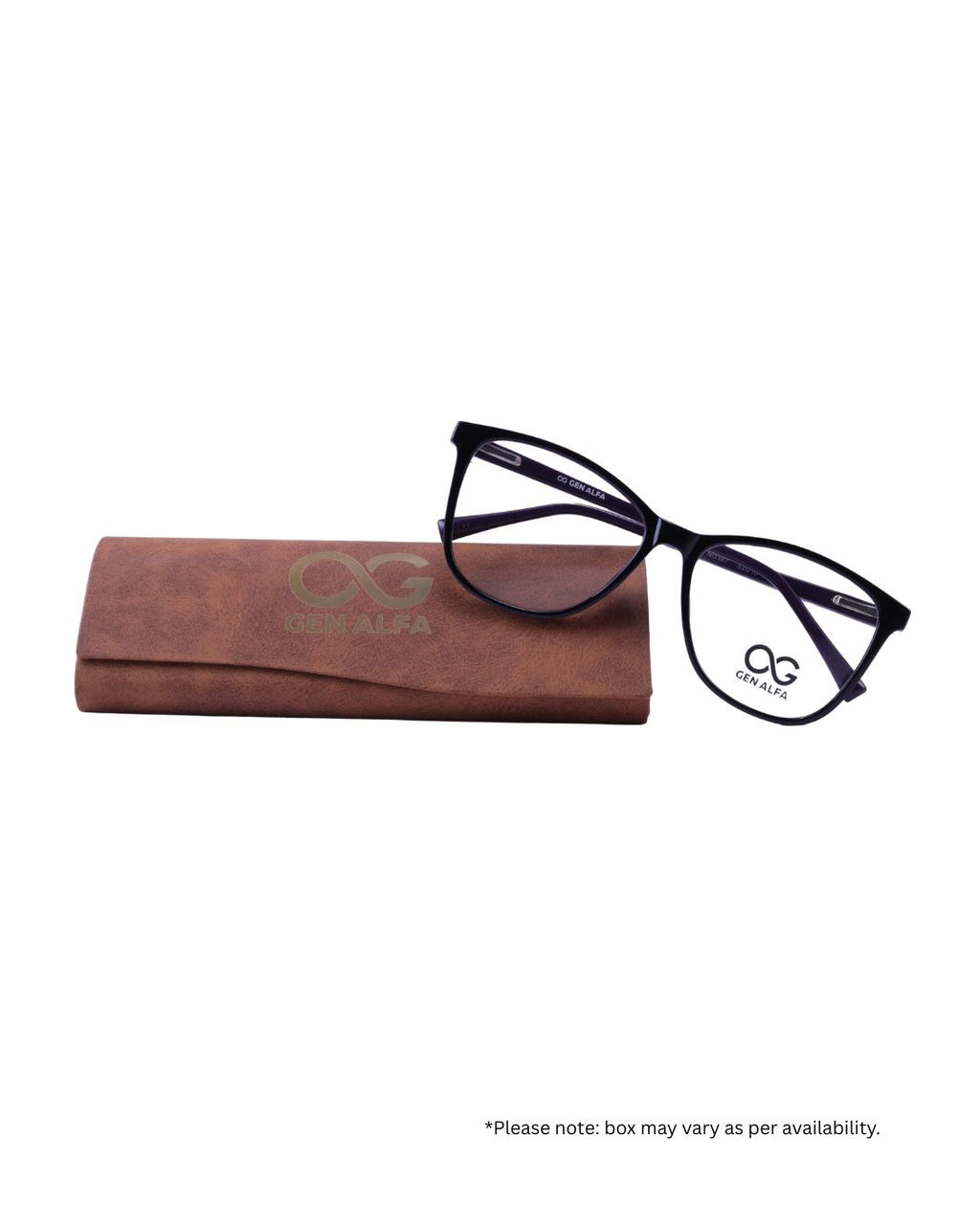 GEN ALFA VisionFlex Classic Unisex Lightweight Black Eyeglass Frame