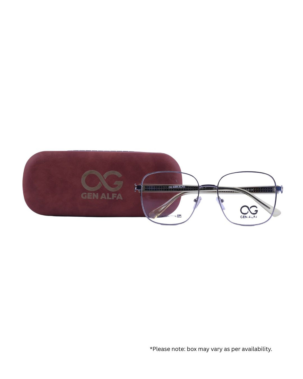 GEN ALFA AeroGrid Silver Unisex Eyeglass Frame