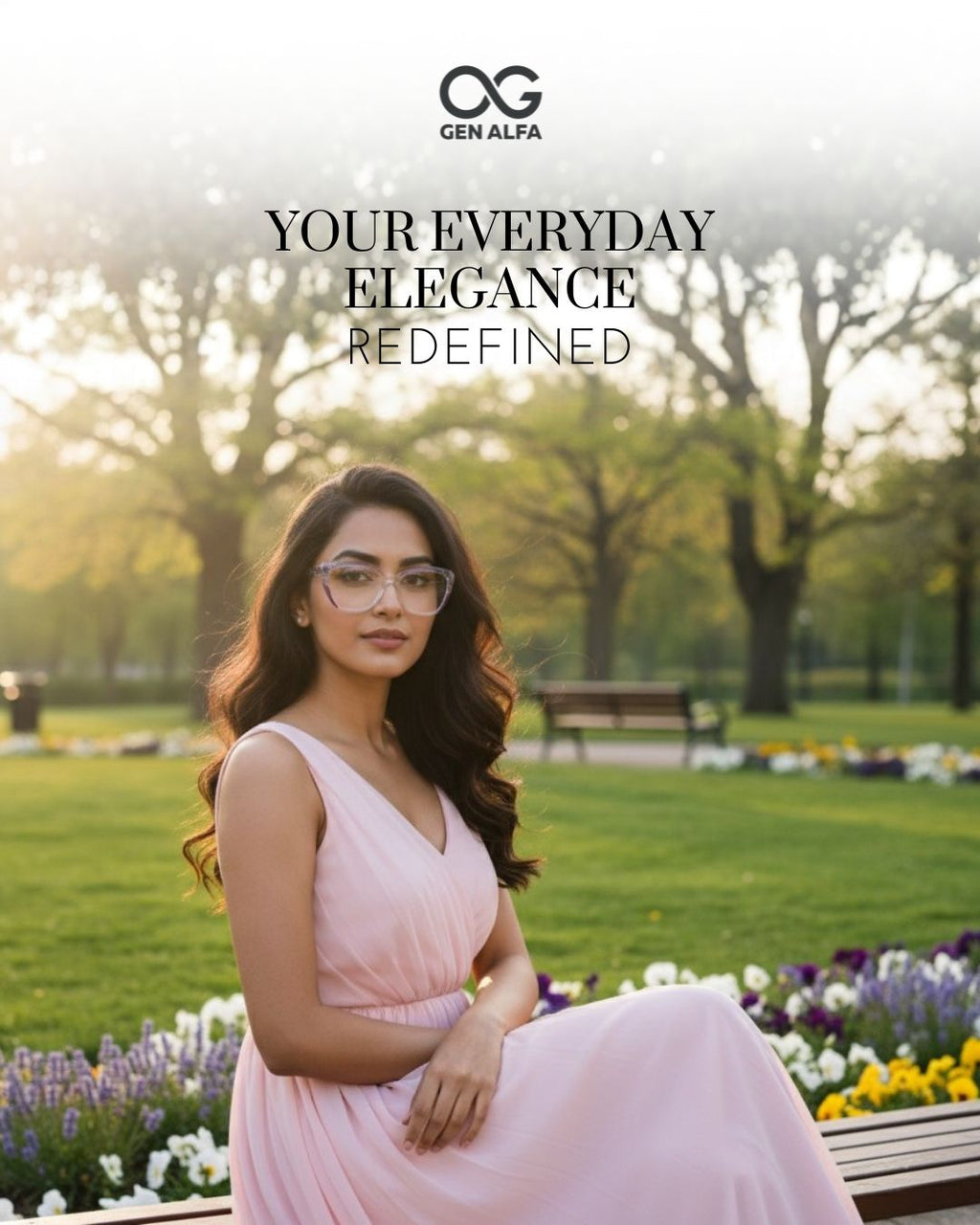 GEN ALFA Aurora Violet Women’s Cat-Eye Eyeglass Frame