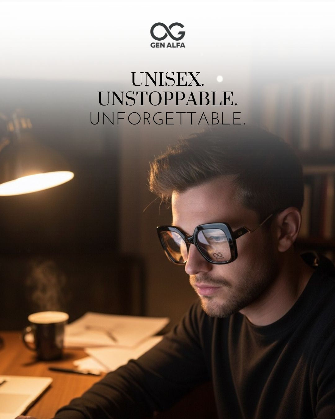 GEN ALFA MaxEdge Ultra Oversized Unisex Eyeglass Frame