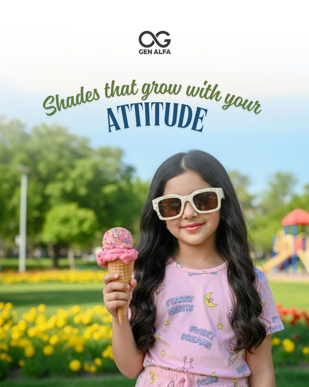 GEN ALFA FrostMaze Textured Sunglasses – UV400 Protection | Black