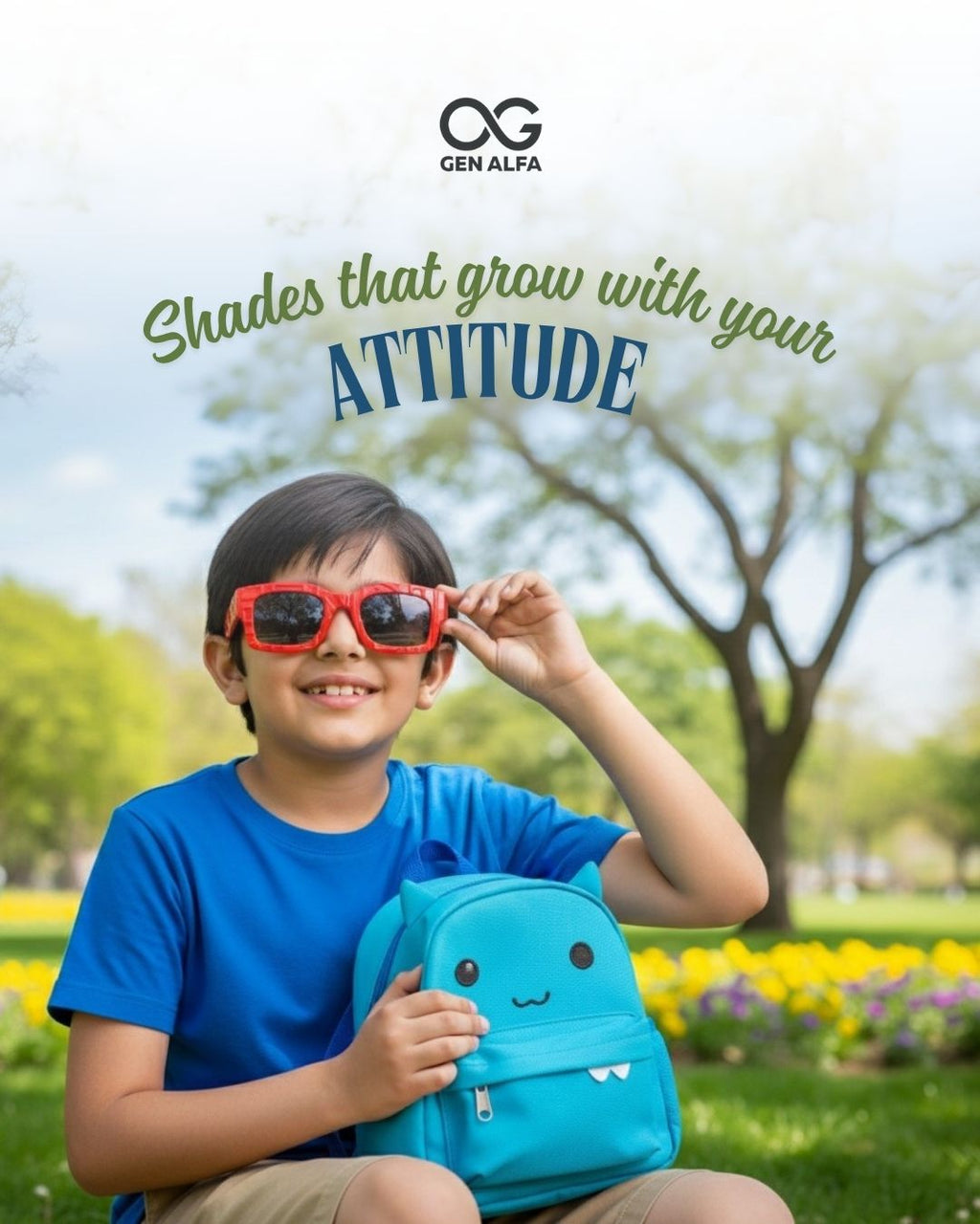 GEN ALFA FrostMaze Textured Sunglasses – UV400 Protection | Black