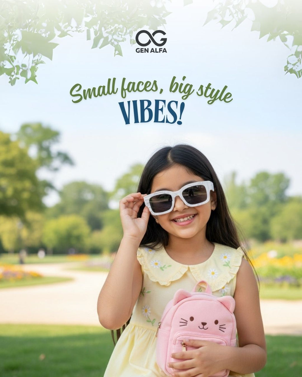 GEN ALFA FrostMaze Textured Sunglasses – UV400 Protection | Black