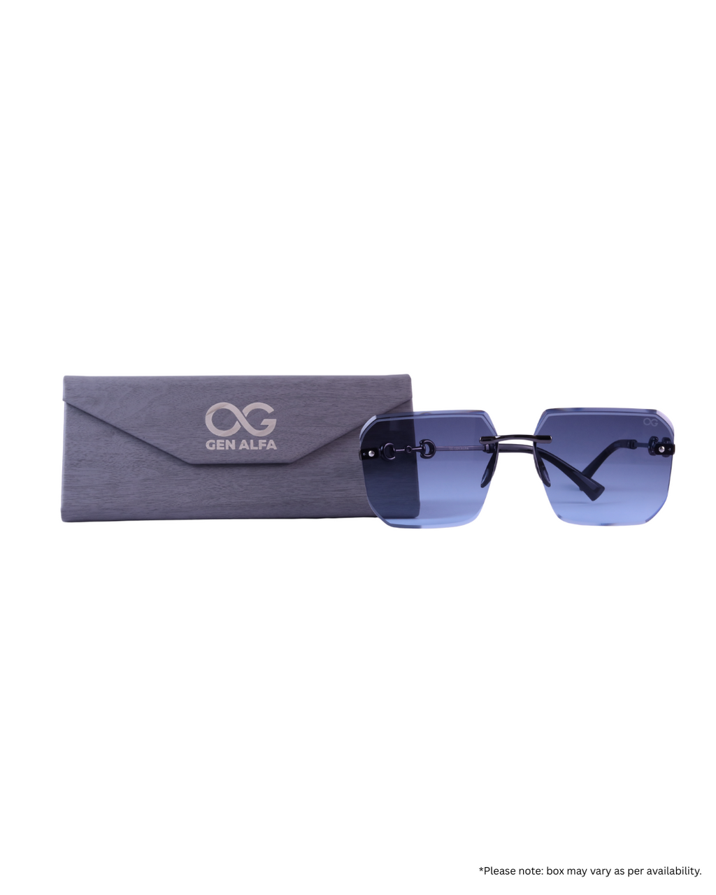 GEN ALFA Azure Diva Rimless Sunglasses for Women – Gradient Lenses