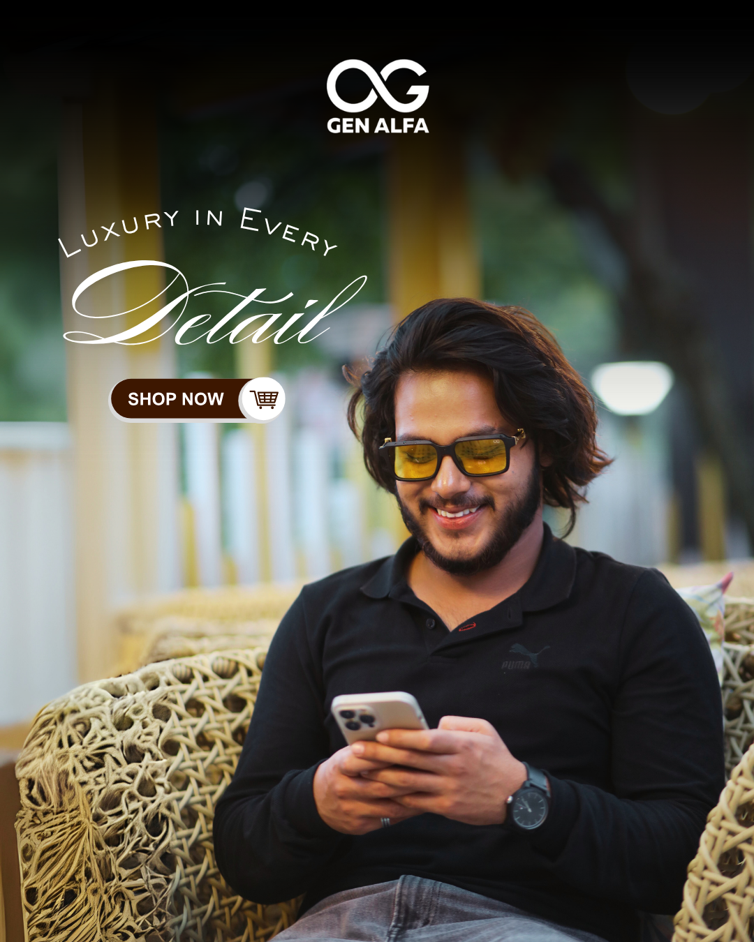 GEN ALFA NitroVision Yellow Lens Sunglasses for Men – Night Driving & Style