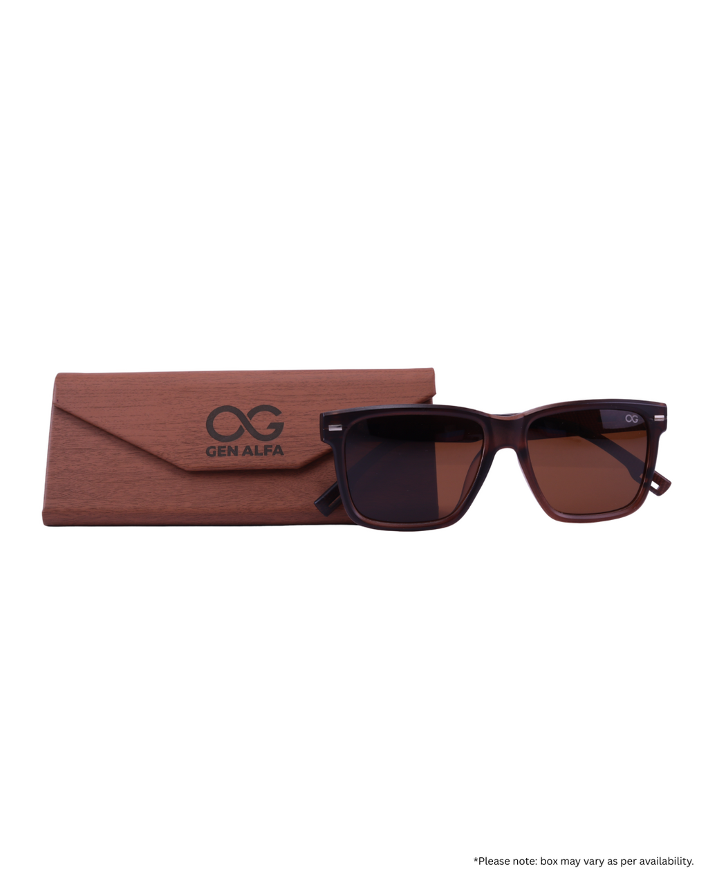 GEN ALFA Glide Matte Brown Polarized Unisex Sunglasses