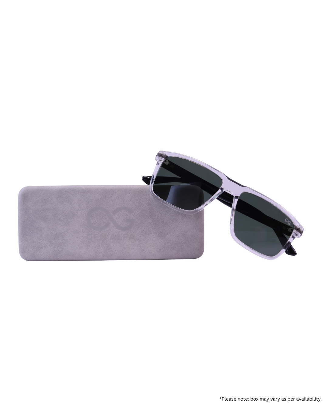 GEN ALFA AlphaDrift Polarised Sunglasses for Men – Matte Black | UV400, Lightweight, Street Style
