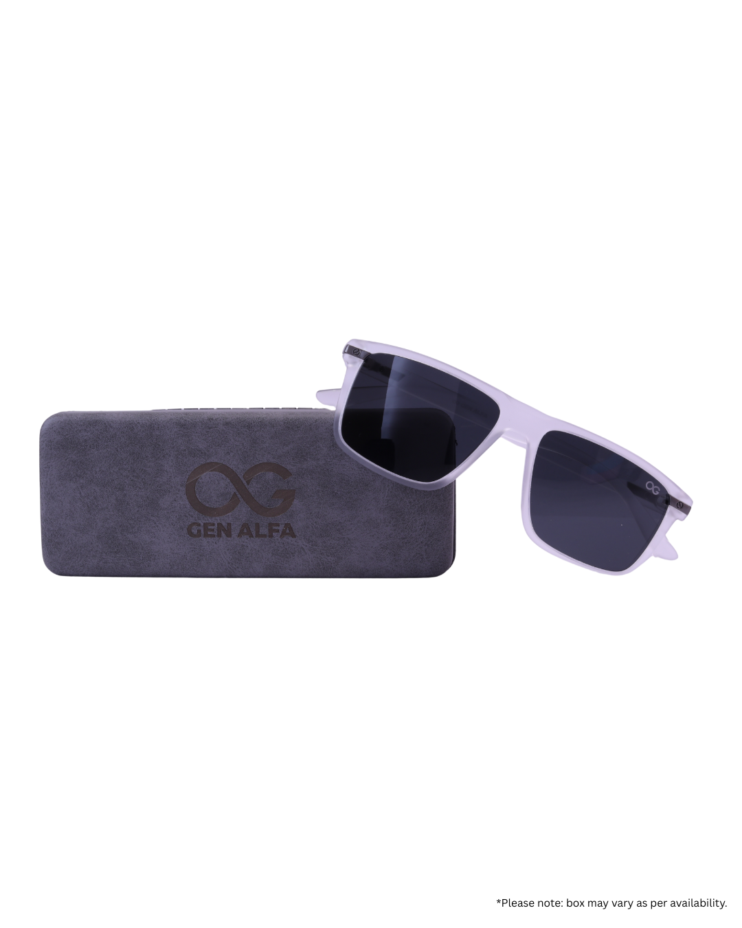 GEN ALFA AlphaDrift Polarised Sunglasses for Men – Matte Black | UV400, Lightweight, Street Style