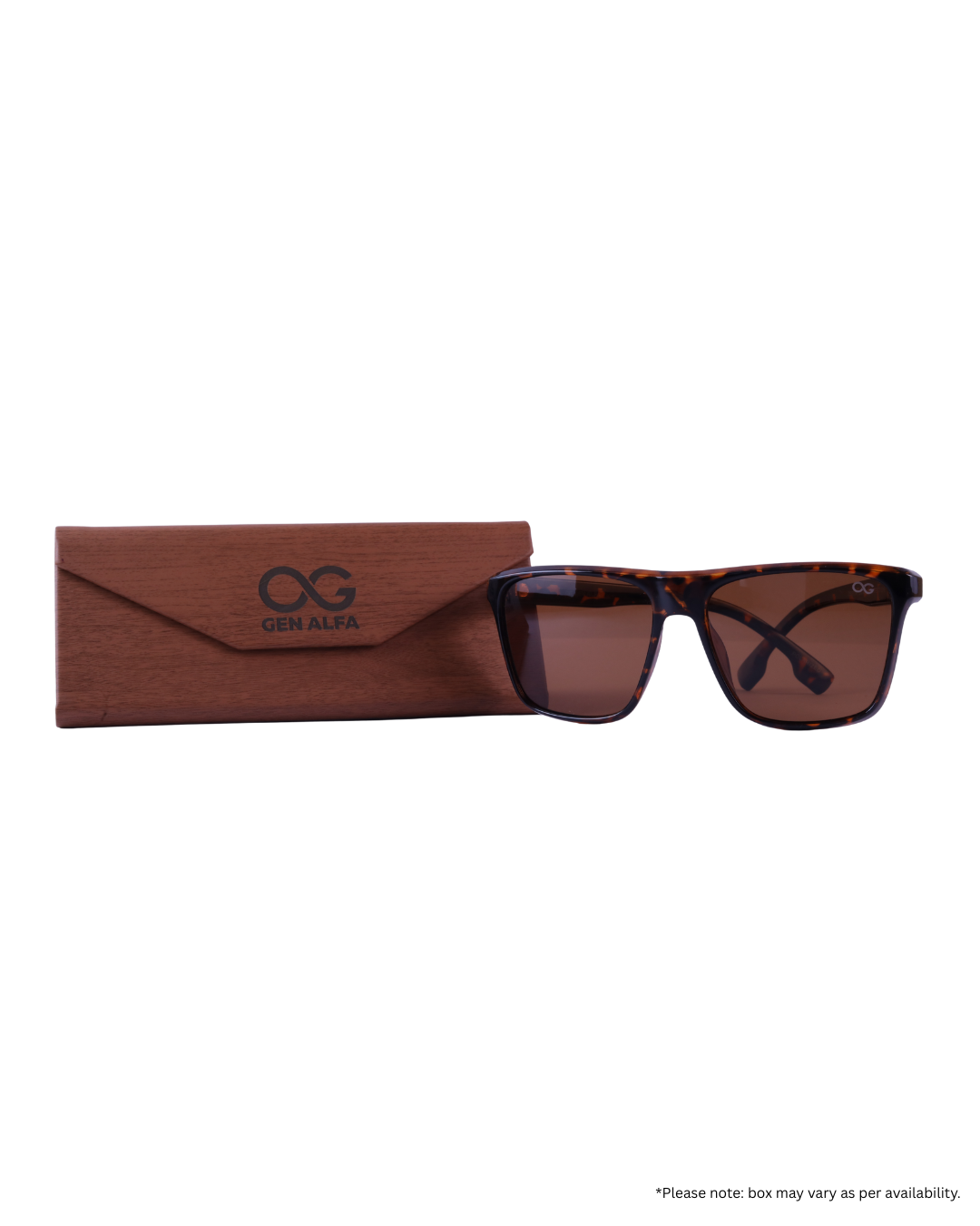 GEN ALFA Bronze Vibe Unisex Sunglasses – Tortoiseshell Frame with Brown UV400 Lenses