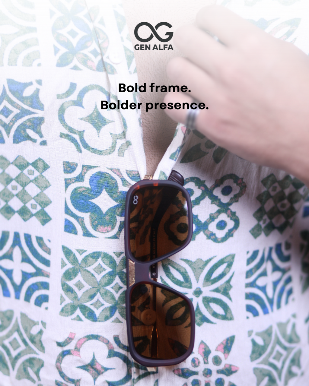 GEN ALFA Luxe Square Men’s Oversized Sunglasses – Gradient UV400