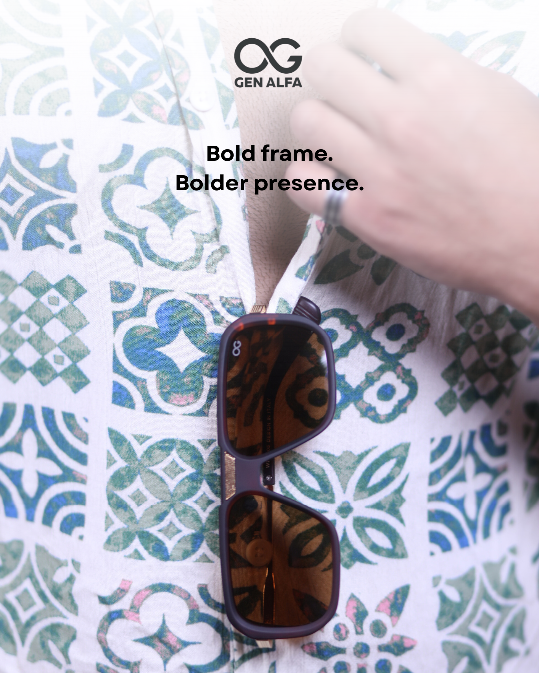 GEN ALFA Luxe Square Men’s Oversized Sunglasses – Gradient UV400