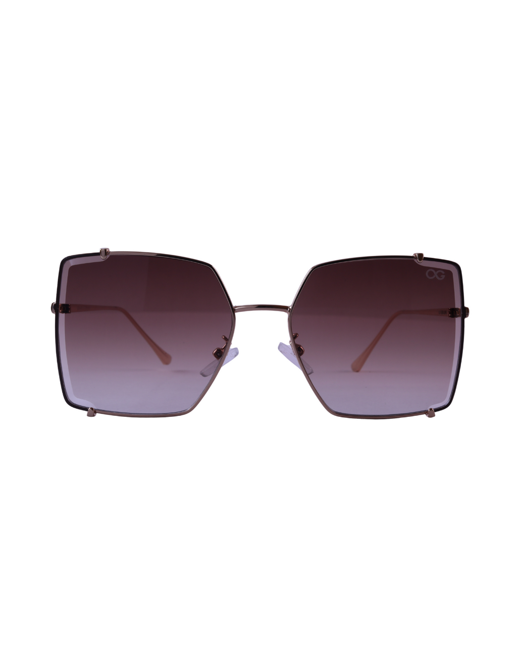 GEN ALFA DivaFrame Women’s Sunglasses – Oversized Square Gradient Lenses with Gold Frame