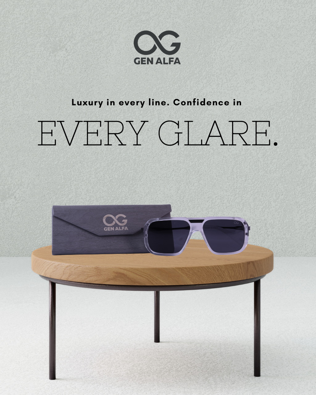 GEN ALFA Luxe Square Men’s Oversized Sunglasses – Gradient UV400