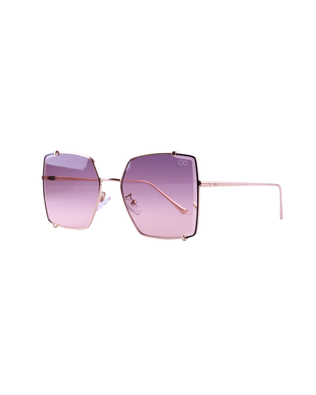 GEN ALFA DivaFrame Women’s Sunglasses – Oversized Square Gradient Lenses with Gold Frame