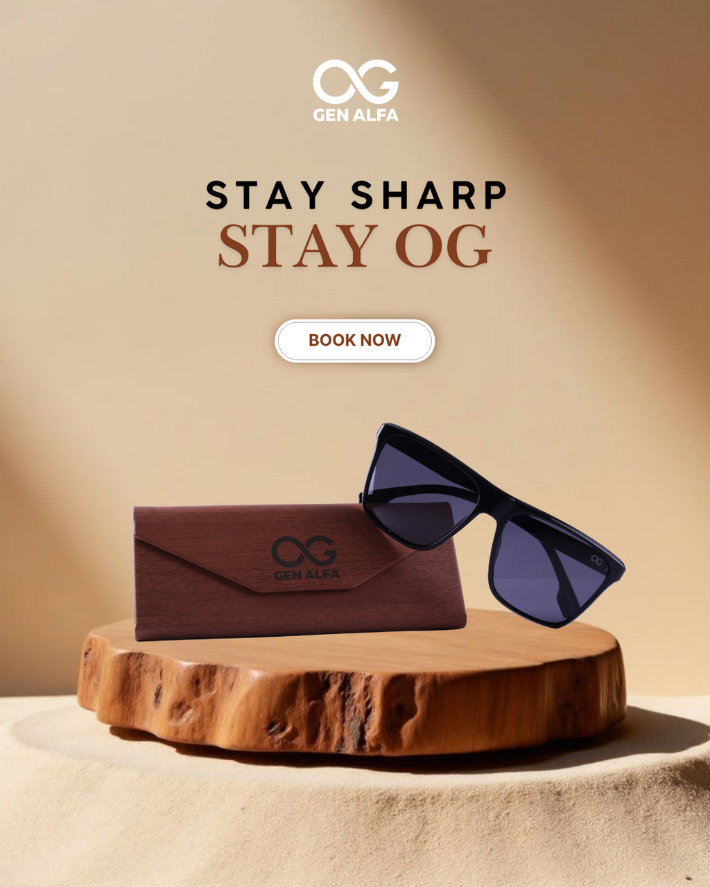 GEN ALFA Unisex Alpha Stealth Polarised Sunglasses | UV 400 Protection