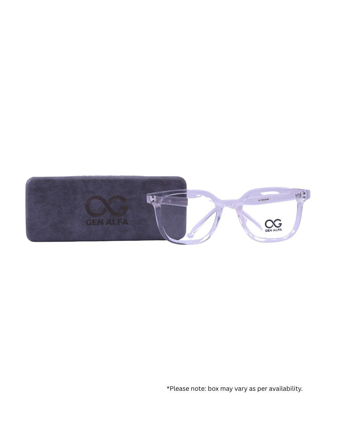 GEN ALFA ClearForm Edge – Transparent Unisex Optical Frame