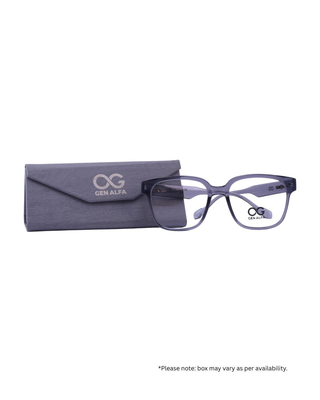 GEN ALFA SmokeFlex Core – Transparent Grey Unisex Optical Frame