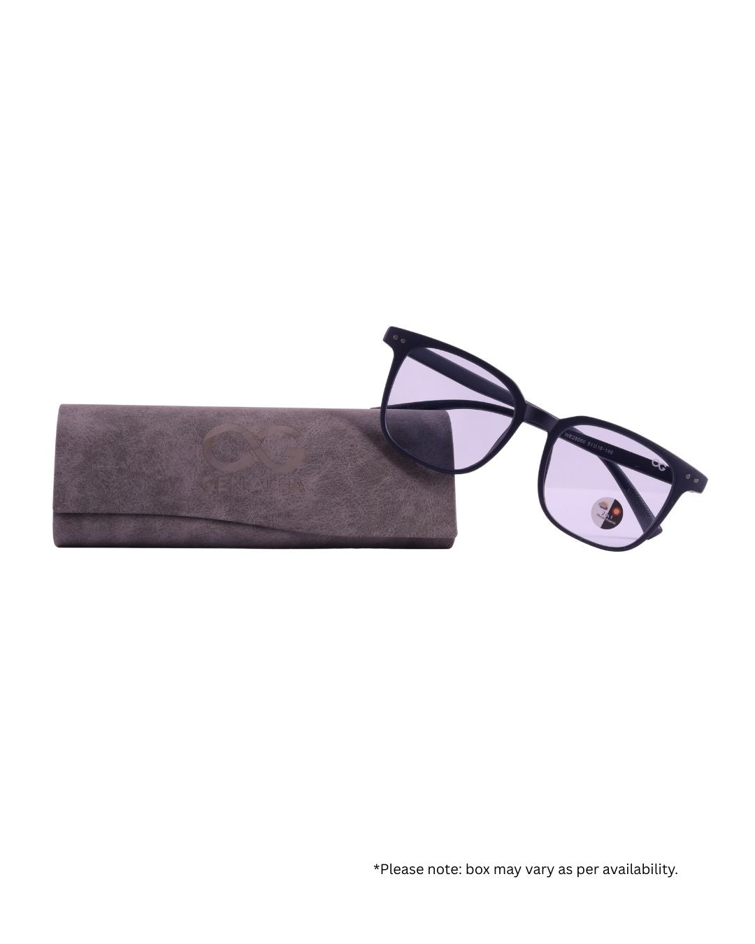 GEN ALFA AuraShift – Photochromic Unisex Optical Frame | Colour-Changing Eyeglasses | Black