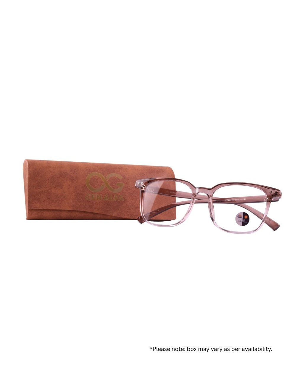 GEN ALFA AuraShift – Photochromic Unisex Optical Frame | Colour-Changing Eyeglasses | Brown & Clear