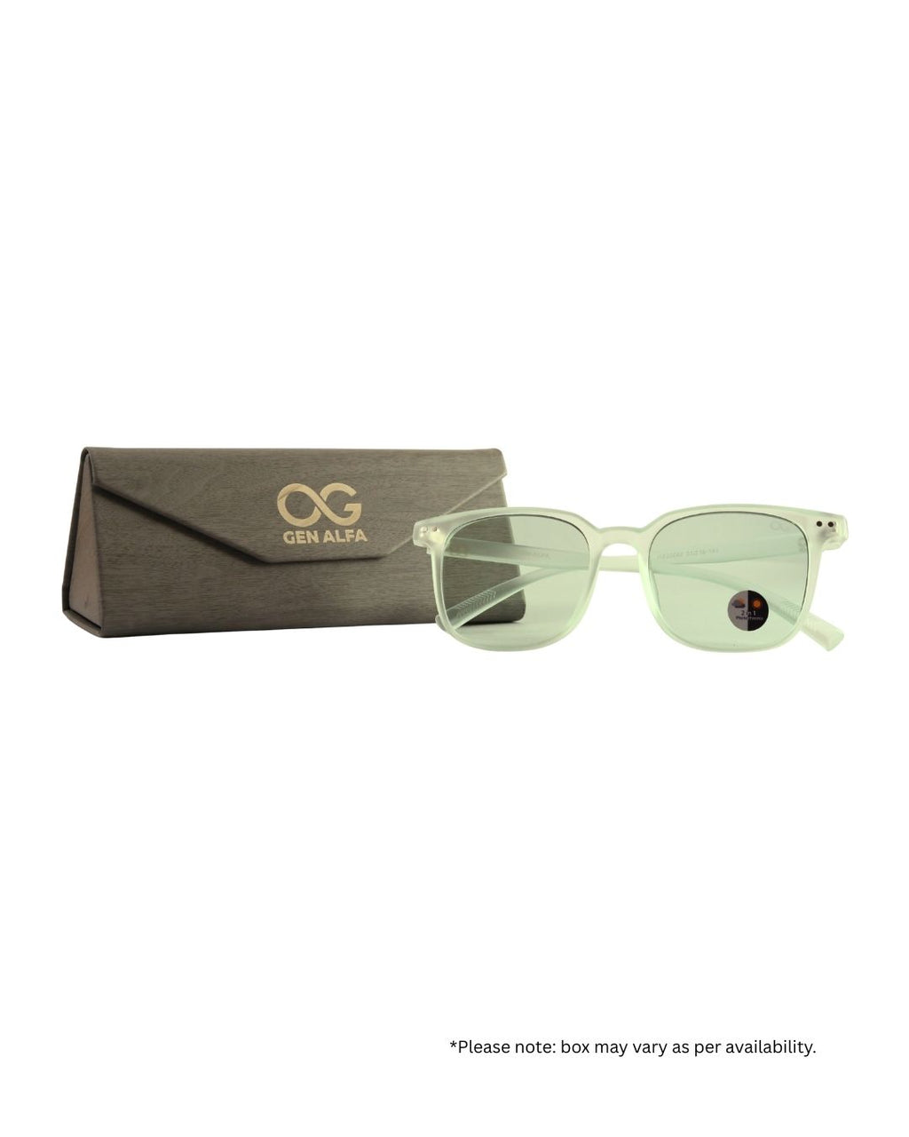 GEN ALFA AuraShift – Photochromic Unisex Optical Frame | Colour-Changing Eyeglasses | Light Green