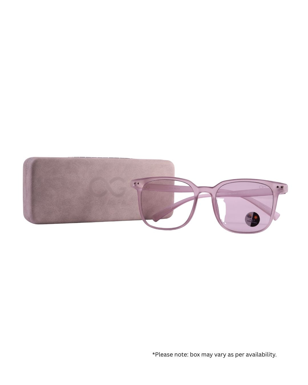 GEN ALFA AuraShift – Photochromic Unisex Optical Frame | Colour-Changing Eyeglasses | Pink