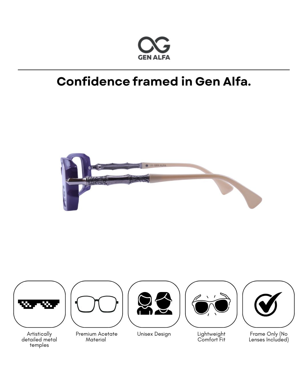GEN ALFA Axiom Edge – Designer Unisex Optical Frame
