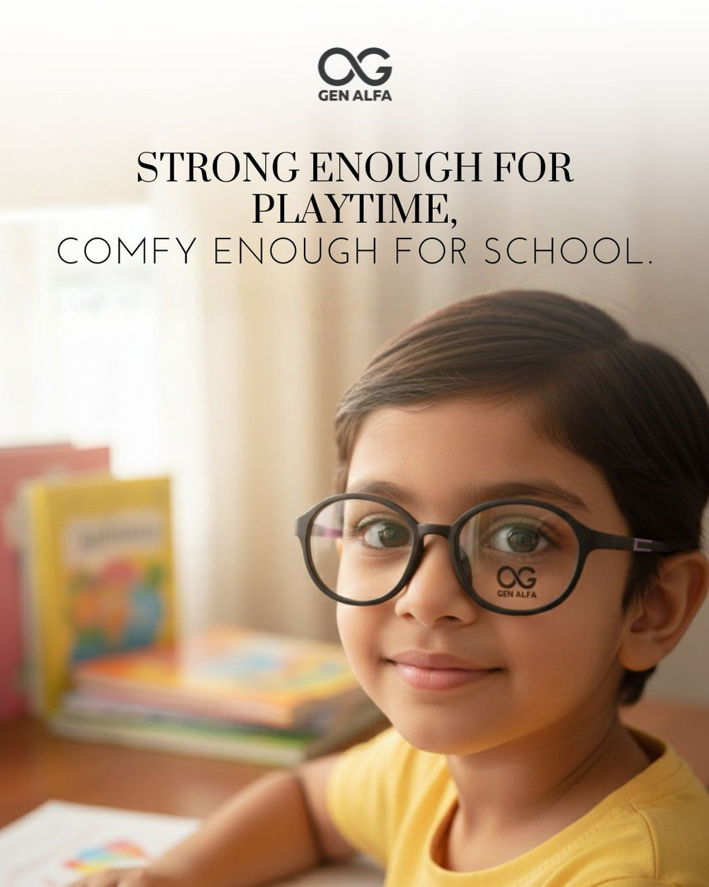 GEN ALFA FlexiJoy – Ultra Flexible Kids Optical Frame (Black & Purple)