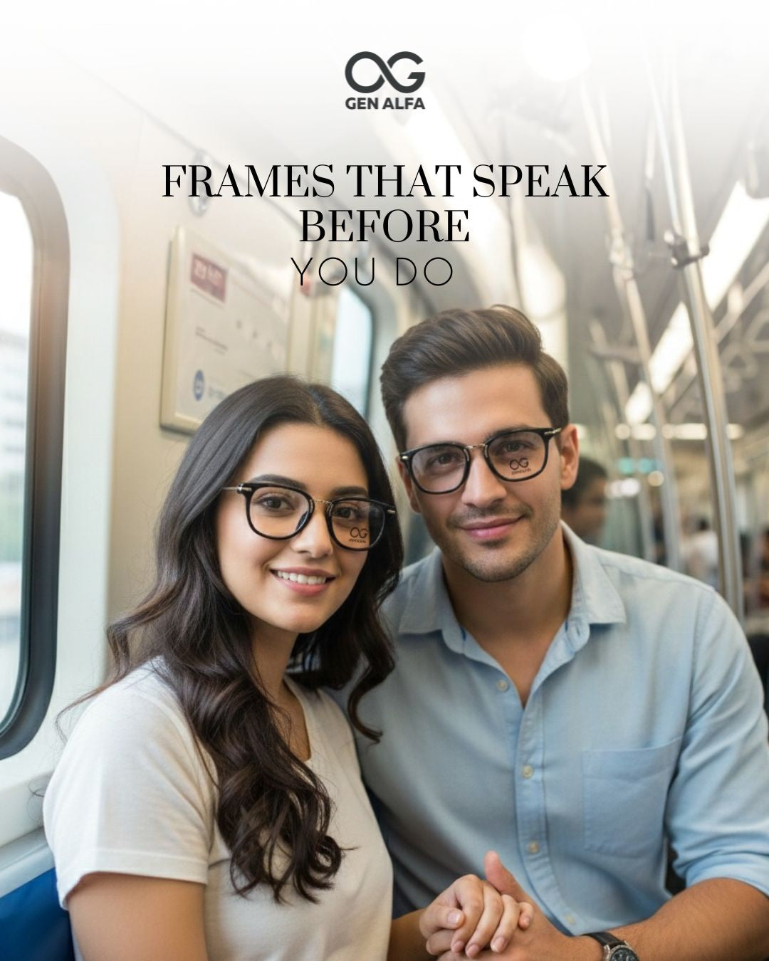 GEN ALFA Obsidian Edge Unisex Eyeglass Frame