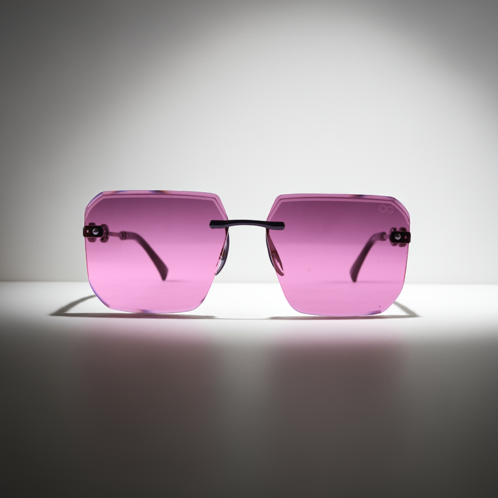 GEN ALFA Azure Diva Rimless Sunglasses for Women – Gradient Lenses