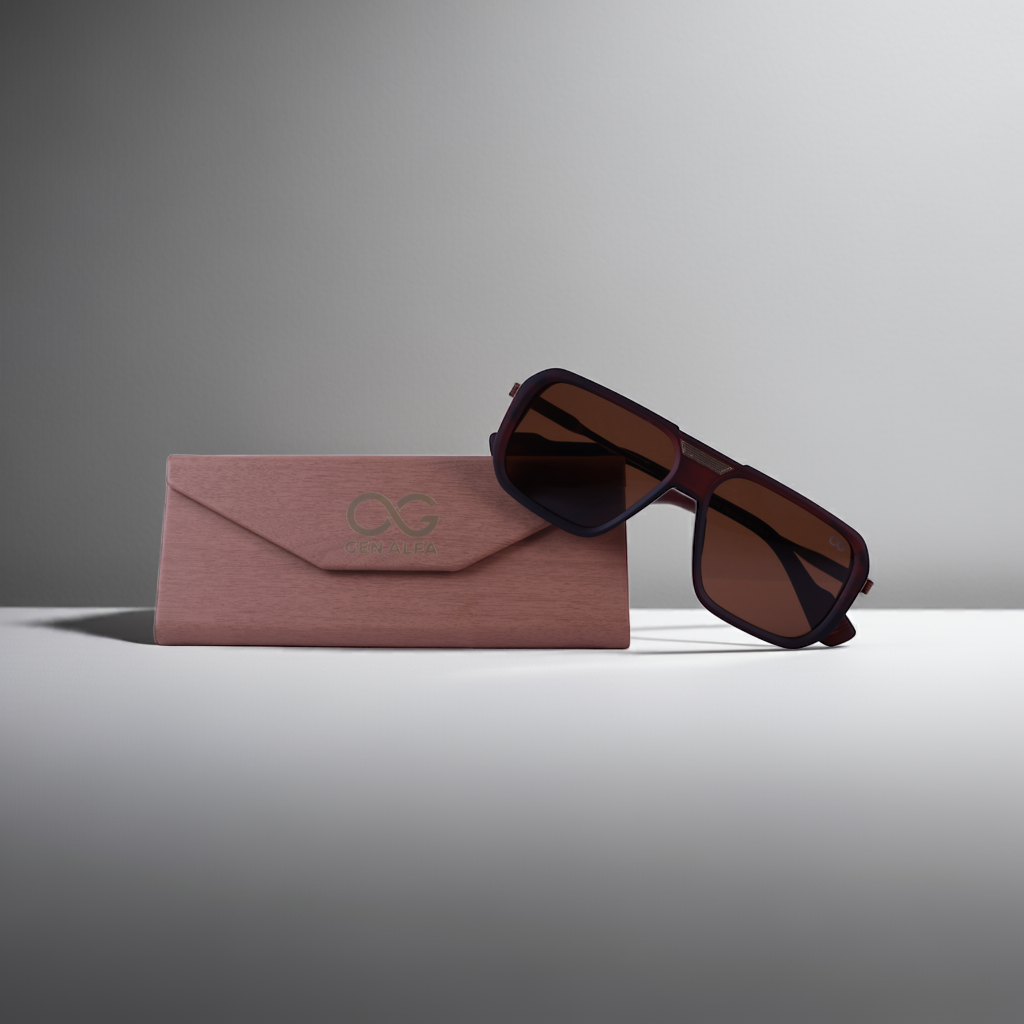 GEN ALFA Luxe Square Men’s Oversized Sunglasses – Gradient UV400